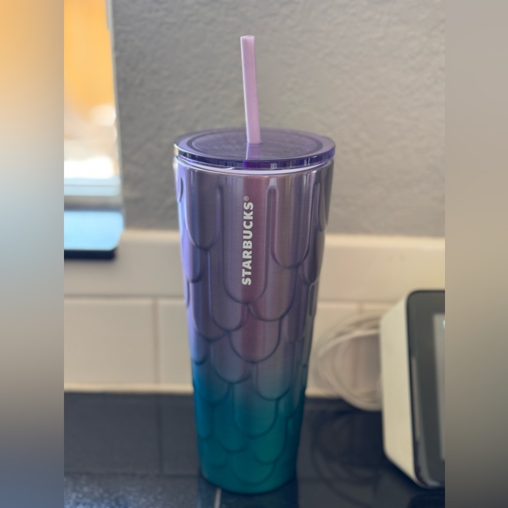 Mermaid 🧜‍♀️ Tail Starbucks Tumbler